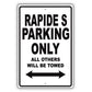 Aston Martin Rapide S Parking Only Others Will Be Towed Aluminum Decor Garage Sign