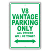 Aston Martin V8 Vantage Parking Only All Others Will Be Towed Aluminum Garage Sign