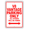 Aston Martin V8 Vantage Parking Only All Others Will Be Towed Aluminum Garage Sign