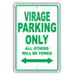 Aston Martin Virage Parking Only All Others Will Be Towed Aluminum Decor Garage Sign