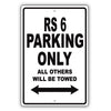 Audi Rs 6 Parking Only All Others Will Be Towed Aluminum Decor Garage Sign