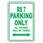 Audi Rs 7 Parking Only All Others Will Be Towed Aluminum Decor Garage Sign