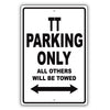 Audi Tt Parking Only All Others Will Be Towed Aluminum Decor Garage Sign
