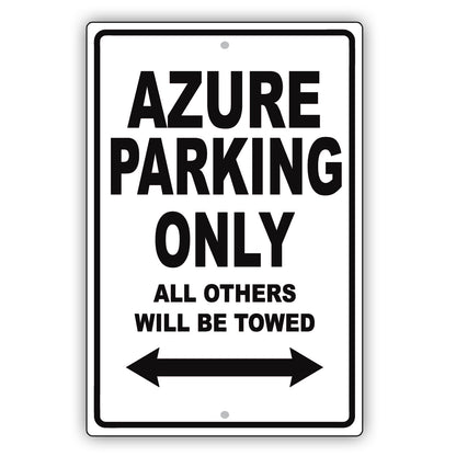 Bentley Azure Parking Only All Others Will Be Towed Aluminum Decor Garage Sign