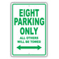 Bentley Eight Parking Only All Others Will Be Towed Aluminum Decor Garage Sign