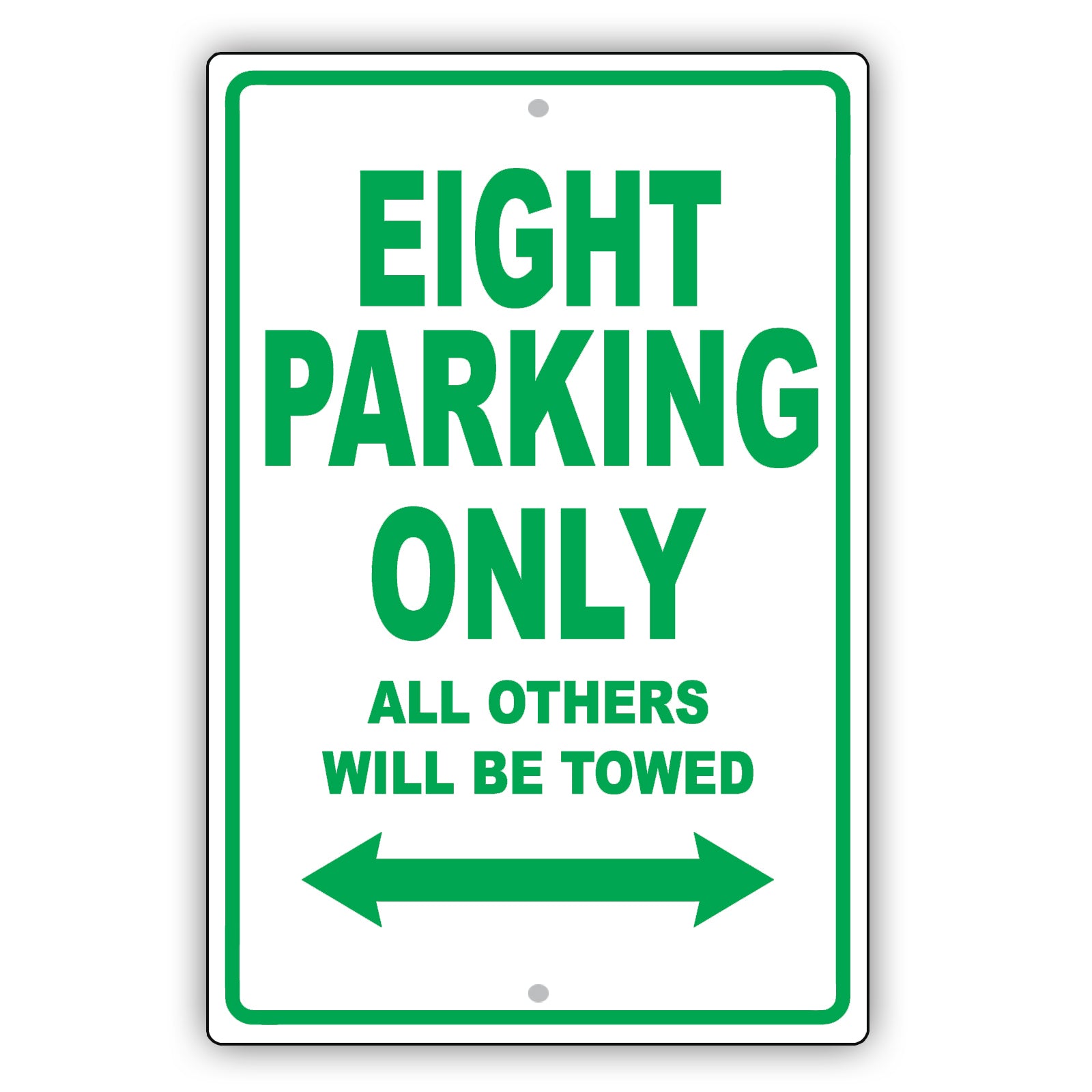 Bentley Eight Parking Only All Others Will Be Towed Aluminum Decor Garage Sign