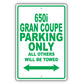 Bmw 650i Gran Coupe Parking Only All Others Will Be Towed Aluminum Decor Garage Sign