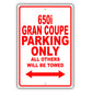Bmw 650i Gran Coupe Parking Only All Others Will Be Towed Aluminum Decor Garage Sign