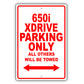 Bmw 650i Xdrive Parking Only All Others Will Be Towed Aluminum Decor Garage Sign