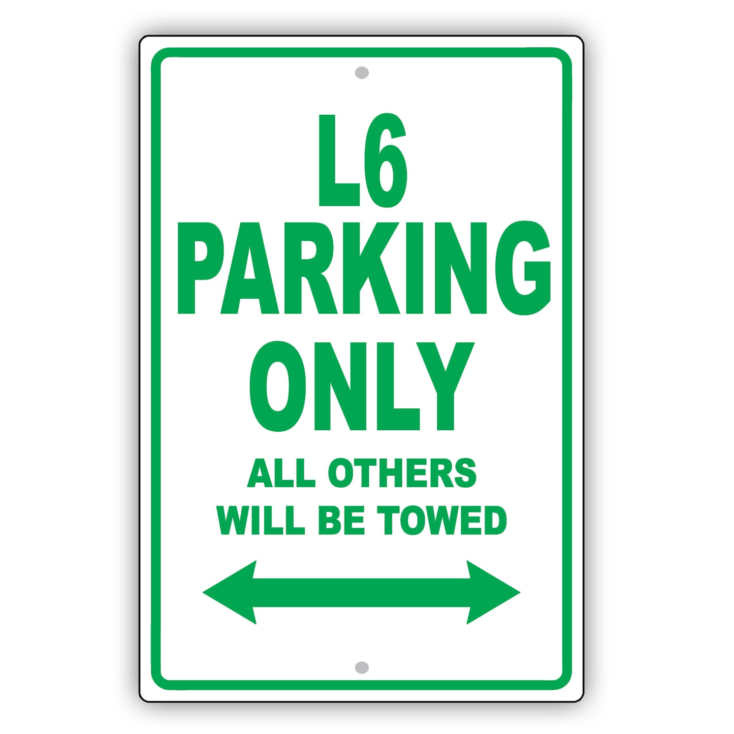 Bmw L6 Parking Only All Others Will Be Towed Aluminum Decor Garage Sign