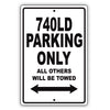 Bmw 740ld Parking Only All Others Will Be Towed Aluminum Decor Garage Sign