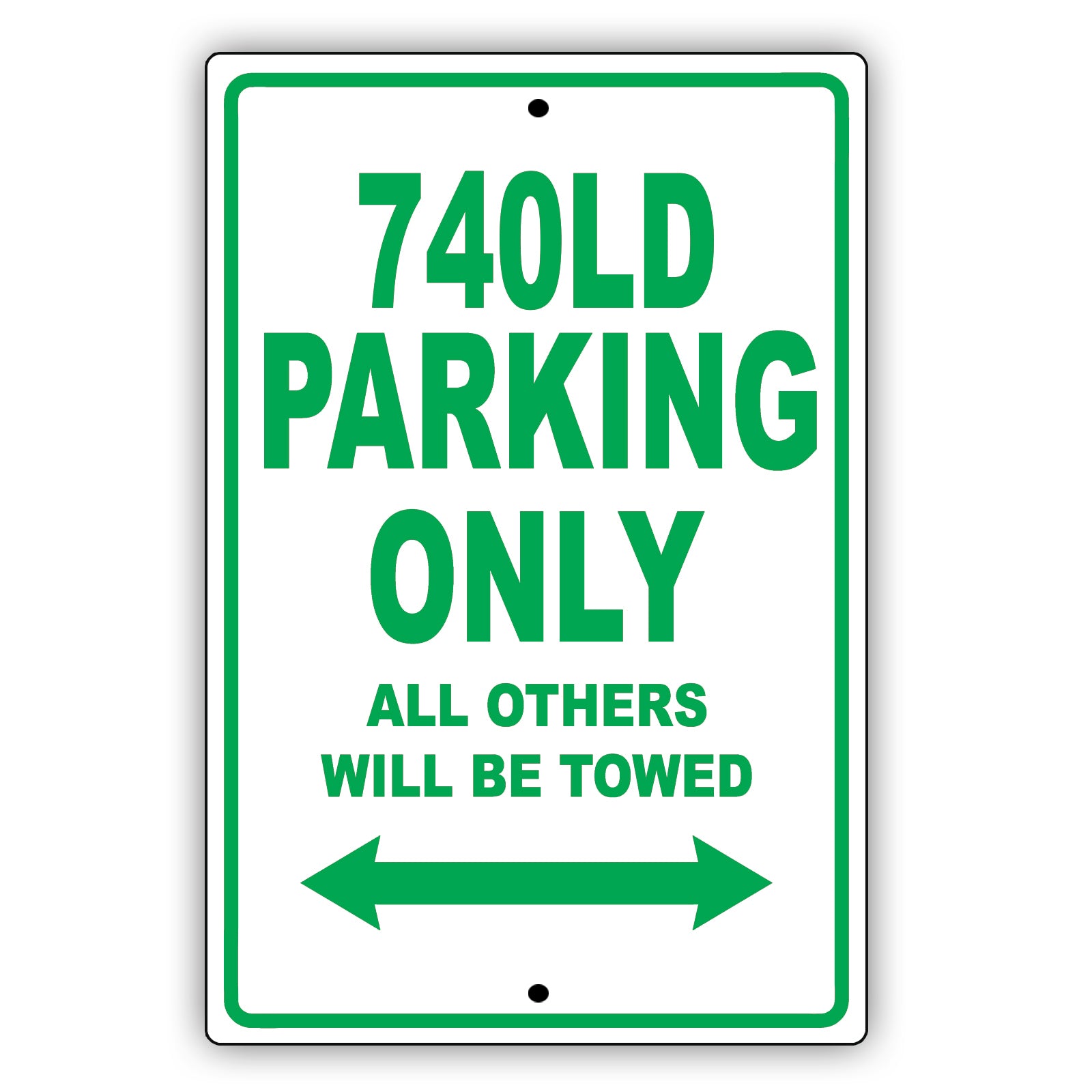 Bmw 740ld Parking Only All Others Will Be Towed Aluminum Decor Garage Sign