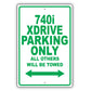 Bmw 740i Xdrive Parking Only All Others Will Be Towed Aluminum Decor Garage Sign