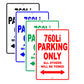 Bmw 760li Parking Only All Others Will Be Towed Aluminum Decor Garage Sign