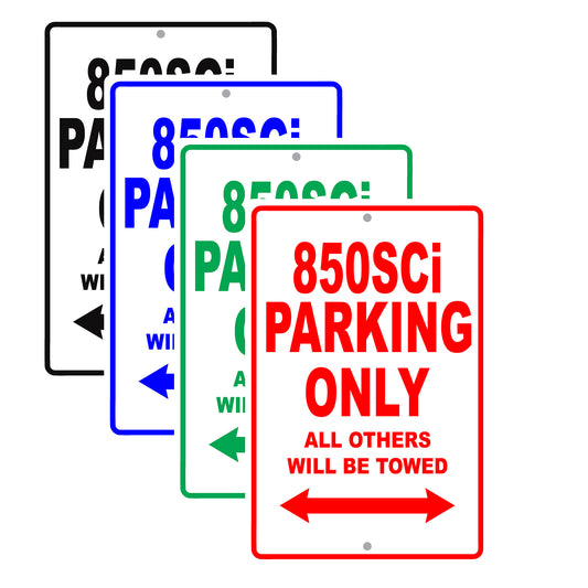 Bmw 850csi Parking Only All Others Will Be Towed Aluminum Decor Garage Sign