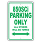 Bmw 850csi Parking Only All Others Will Be Towed Aluminum Decor Garage Sign