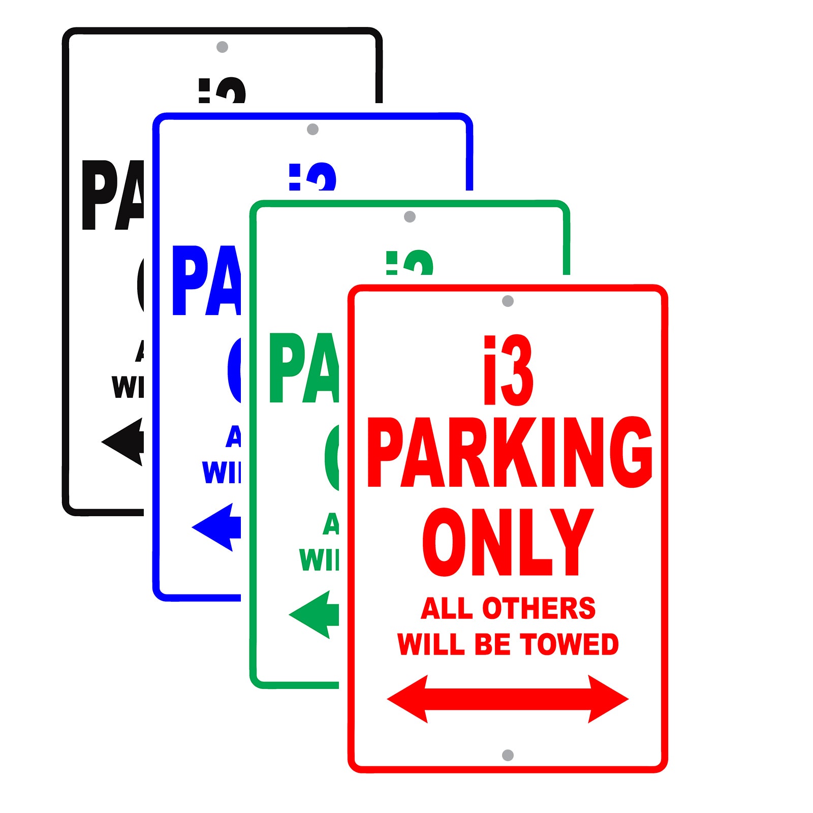 Bmw I3 Parking Only All Others Will Be Towed Aluminum Decor Garage Sign