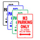 Bmw M3 Parking Only All Others Will Be Towed Aluminum Decor Garage Sign