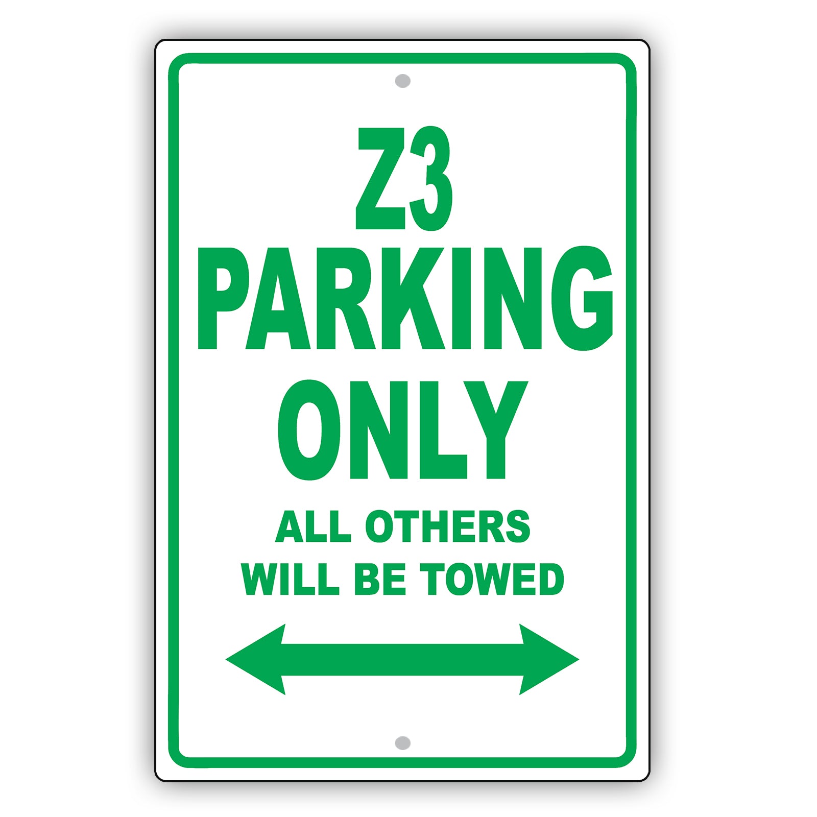 Bmw Z3 Parking Only All Others Will Be Towed Aluminum Decor Garage Sign