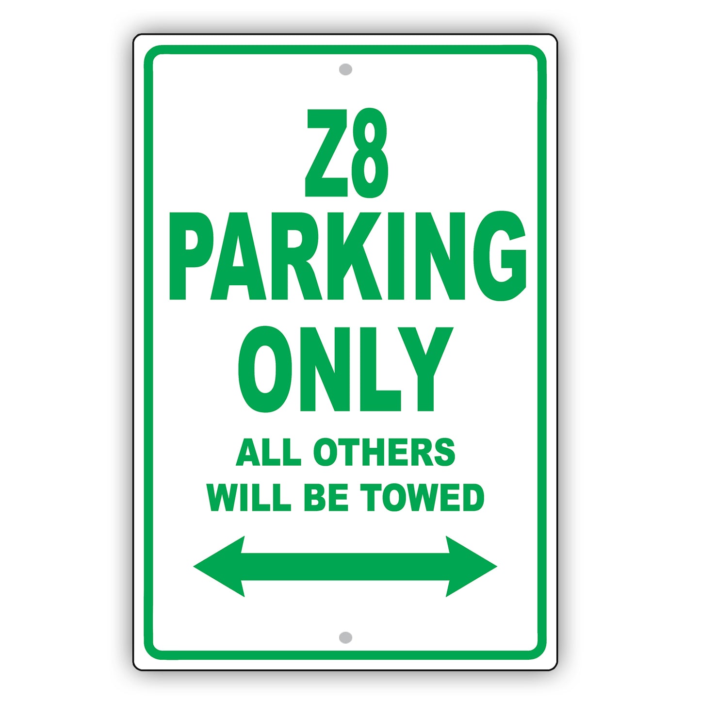 Bmw Z8 Parking Only All Others Will Be Towed Aluminum Decor Garage Sign
