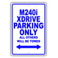 Bmw M240i Xdrive Parking Only Others Will Be Towed Aluminum Decor Garage Sign