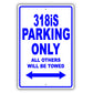 Bmw 318is Parking Only All Others Will Be Towed Aluminum Decor Garage Sign
