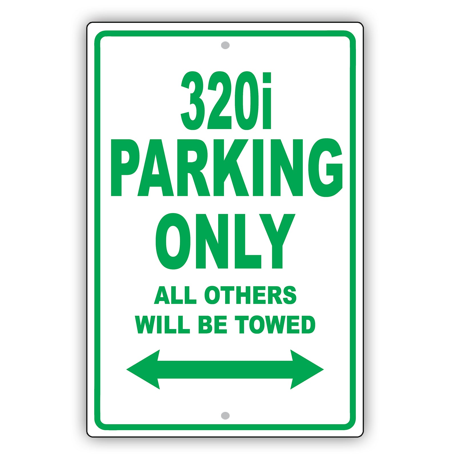 Bmw 320i Parking Only All Others Will Be Towed Aluminum Decor Garage Sign