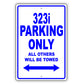 Bmw 323i Parking Only All Others Will Be Towed Aluminum Decor Garage Sign