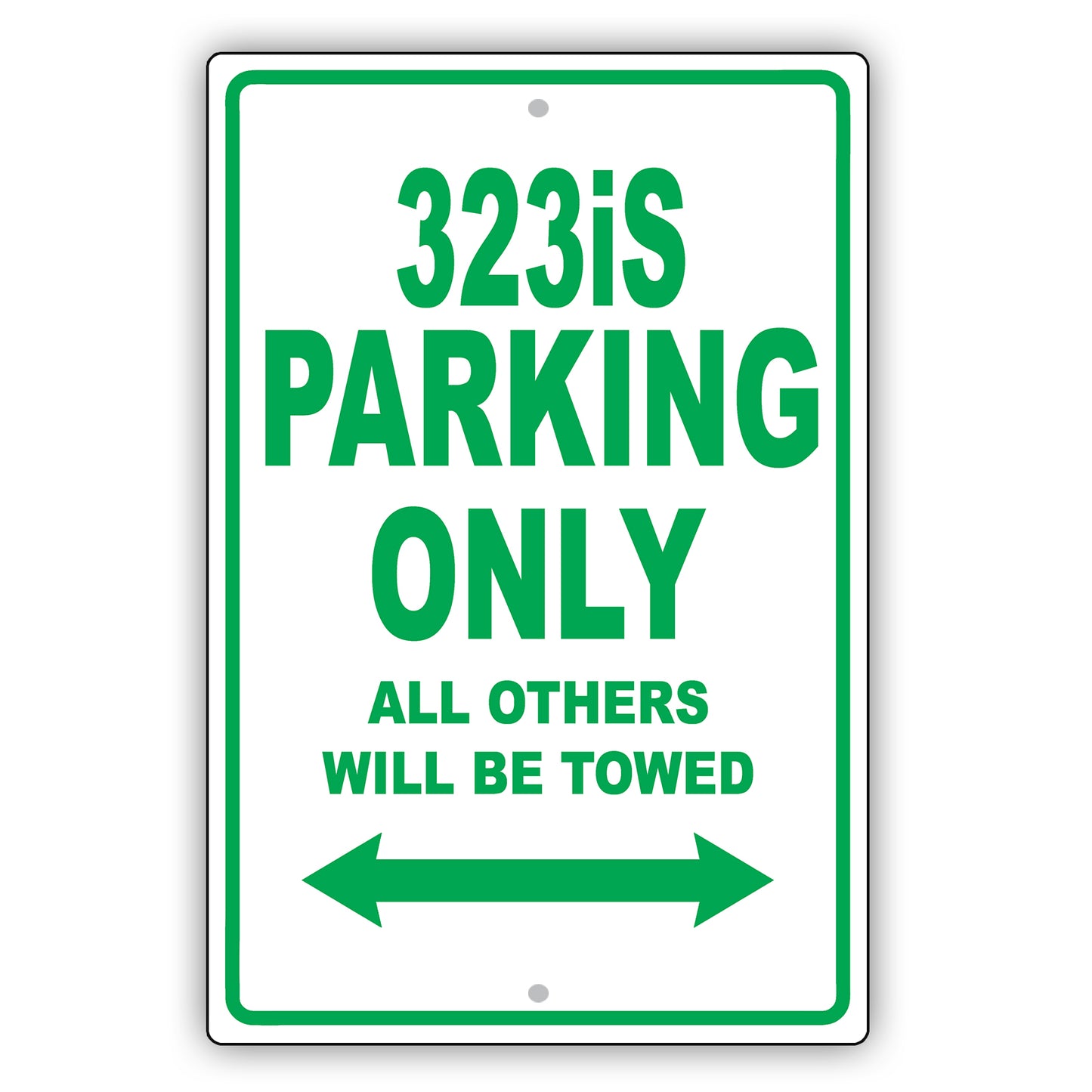 Bmw 323is Parking Only All Others Will Be Towed Aluminum Decor Garage Sign