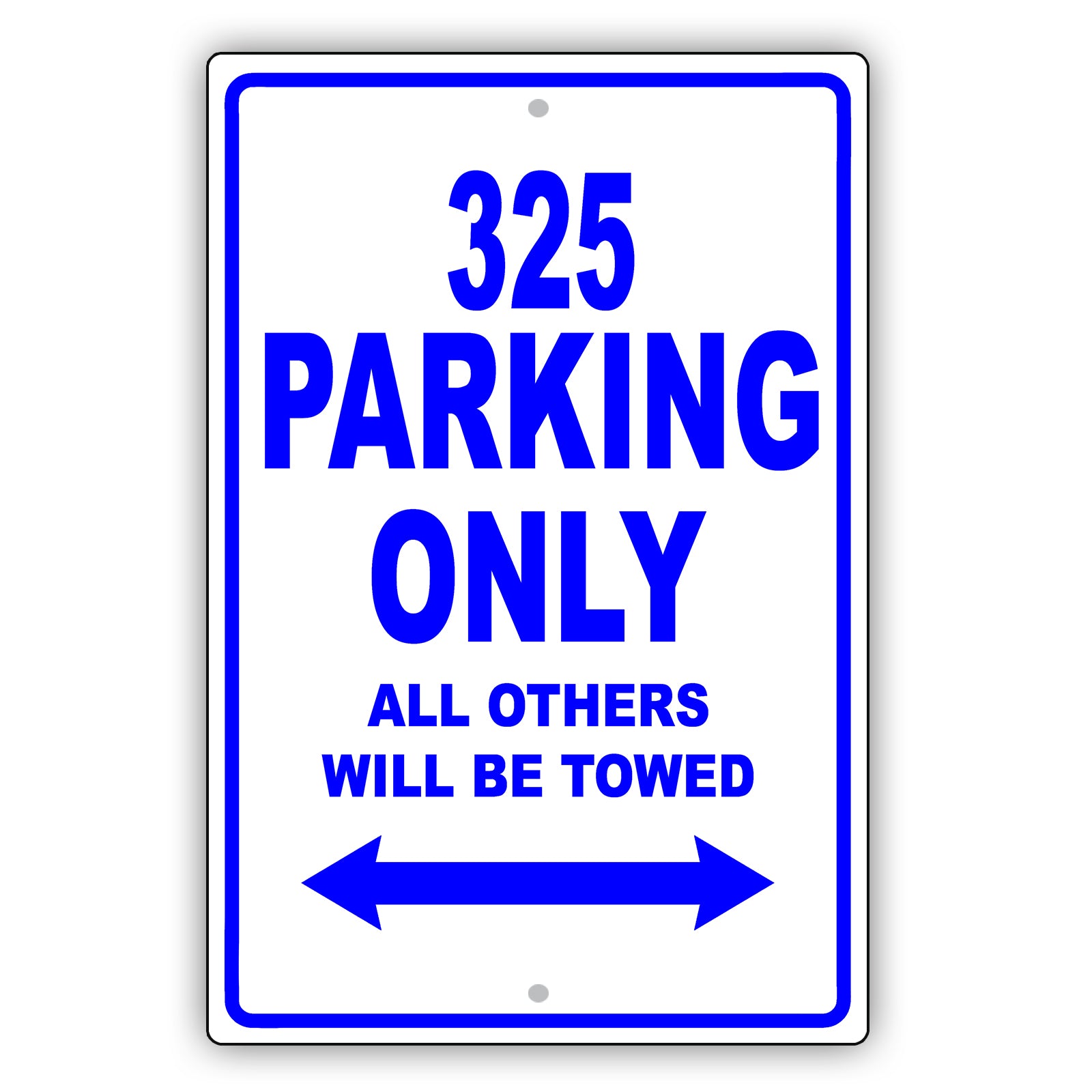Bmw 325 Parking Only All Others Will Be Towed Aluminum Decor Garage Sign