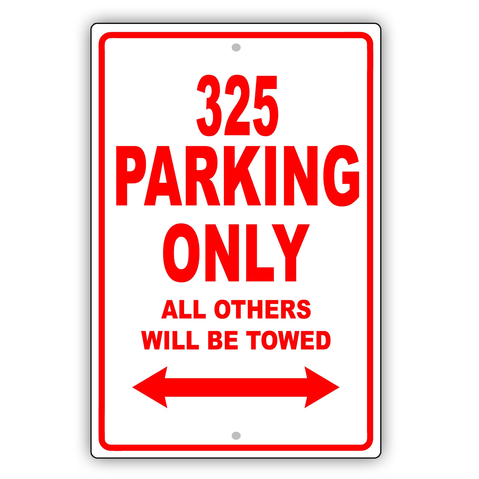 Bmw 325 Parking Only All Others Will Be Towed Aluminum Decor Garage Sign