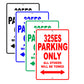 Bmw 325es Parking Only All Others Will Be Towed Aluminum Decor Garage Sign