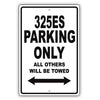Bmw 325es Parking Only All Others Will Be Towed Aluminum Decor Garage Sign