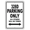 Bmw 328d Parking Only All Others Will Be Towed Aluminum Decor Garage Sign