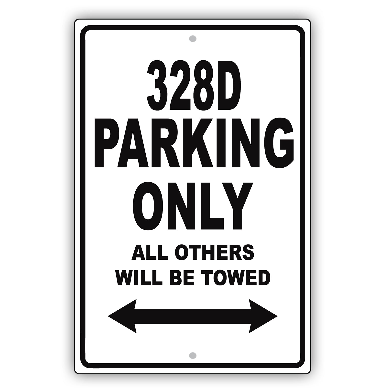 Bmw 328d Parking Only All Others Will Be Towed Aluminum Decor Garage Sign
