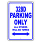 Bmw 328d Parking Only All Others Will Be Towed Aluminum Decor Garage Sign