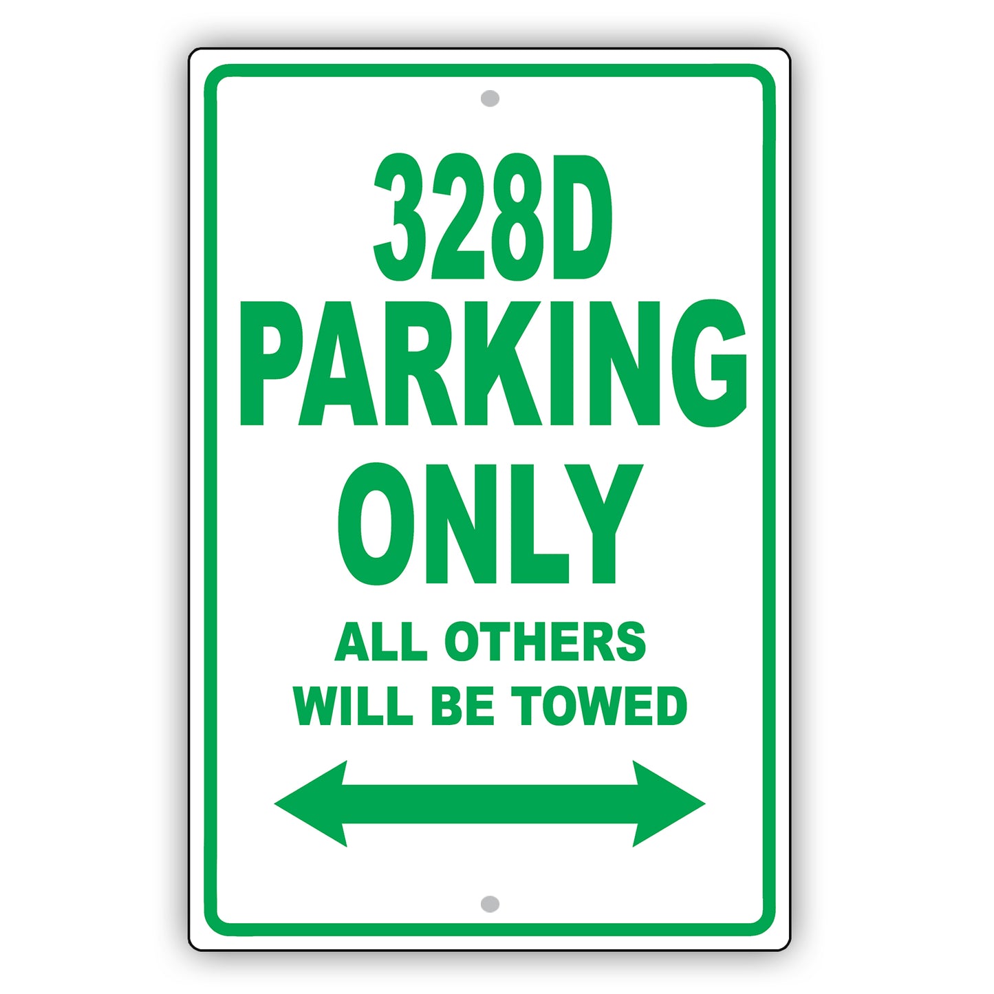 Bmw 328d Parking Only All Others Will Be Towed Aluminum Decor Garage Sign