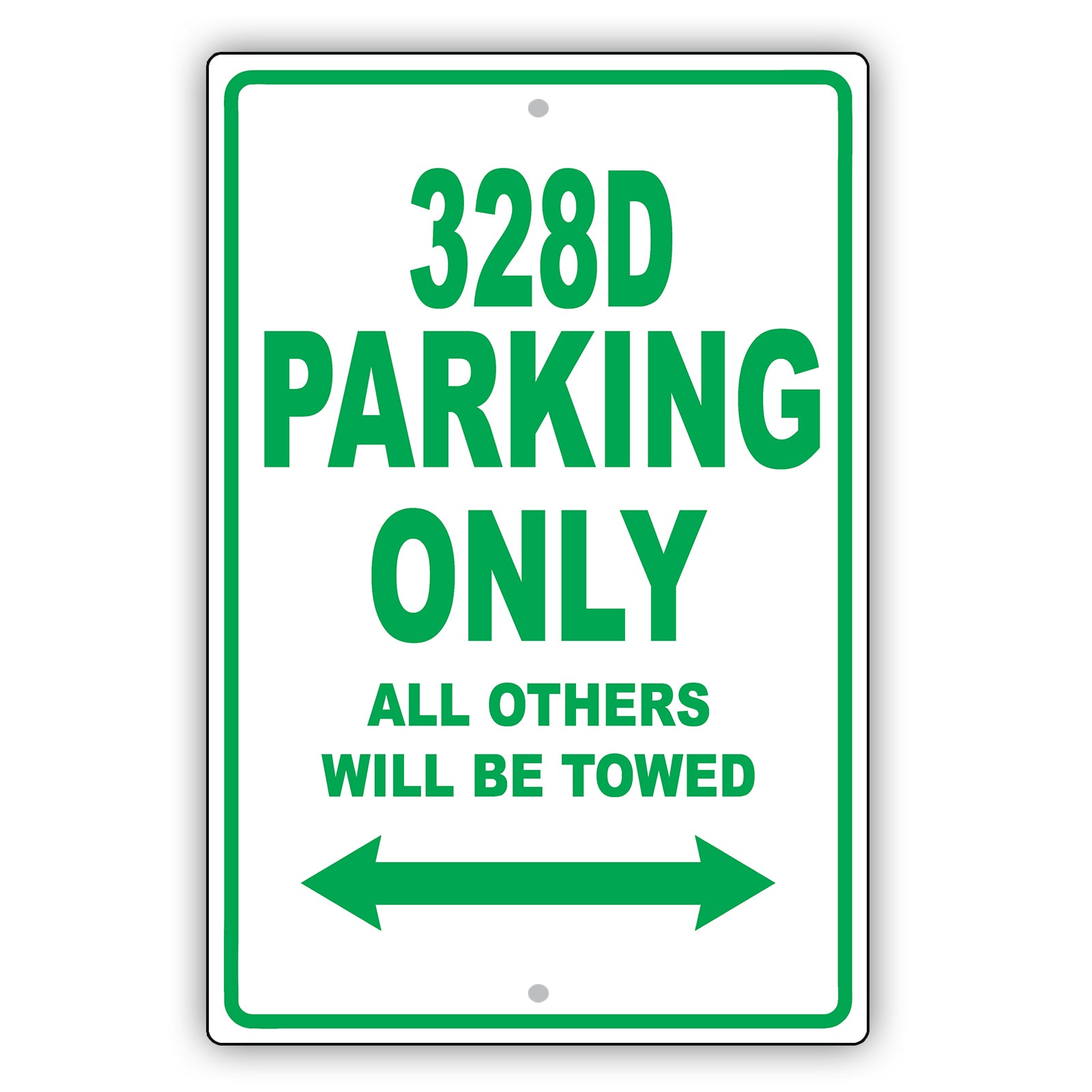Bmw 328d Parking Only All Others Will Be Towed Aluminum Decor Garage Sign