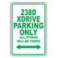 Bmw 328d Xdrive Parking Only All Others Will Be Towed Aluminum Decor Garage Sign