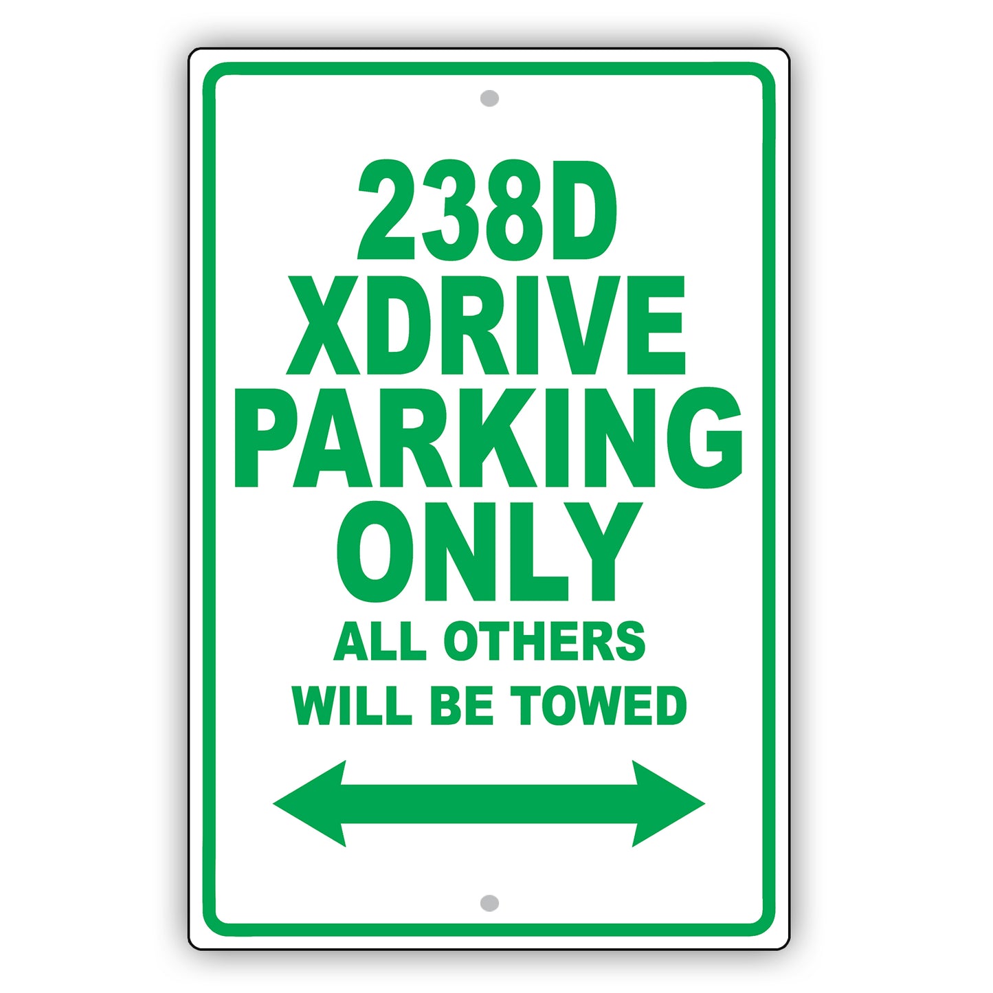 Bmw 328d Xdrive Parking Only All Others Will Be Towed Aluminum Decor Garage Sign