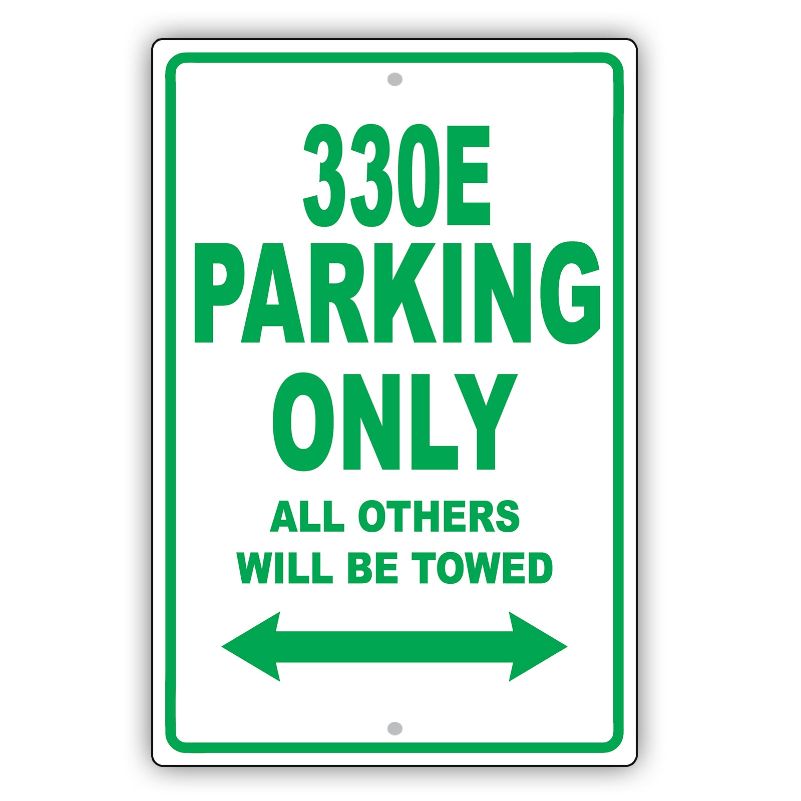 Bmw 330e Parking Only All Others Will Be Towed Aluminum Decor Garage Sign