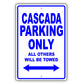 Buick Cascada Parking Only All Others Will Be Towed Aluminum Decor Garage Sign