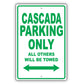 Buick Cascada Parking Only All Others Will Be Towed Aluminum Decor Garage Sign