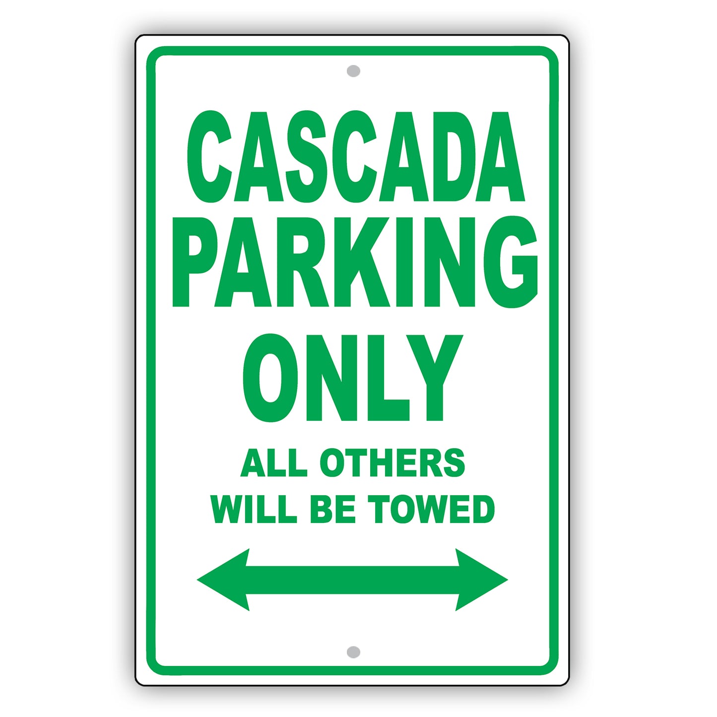 Buick Cascada Parking Only All Others Will Be Towed Aluminum Decor Garage Sign