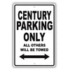 Buick Century Parking Only All Others Will Be Towed Aluminum Decor Garage Sign