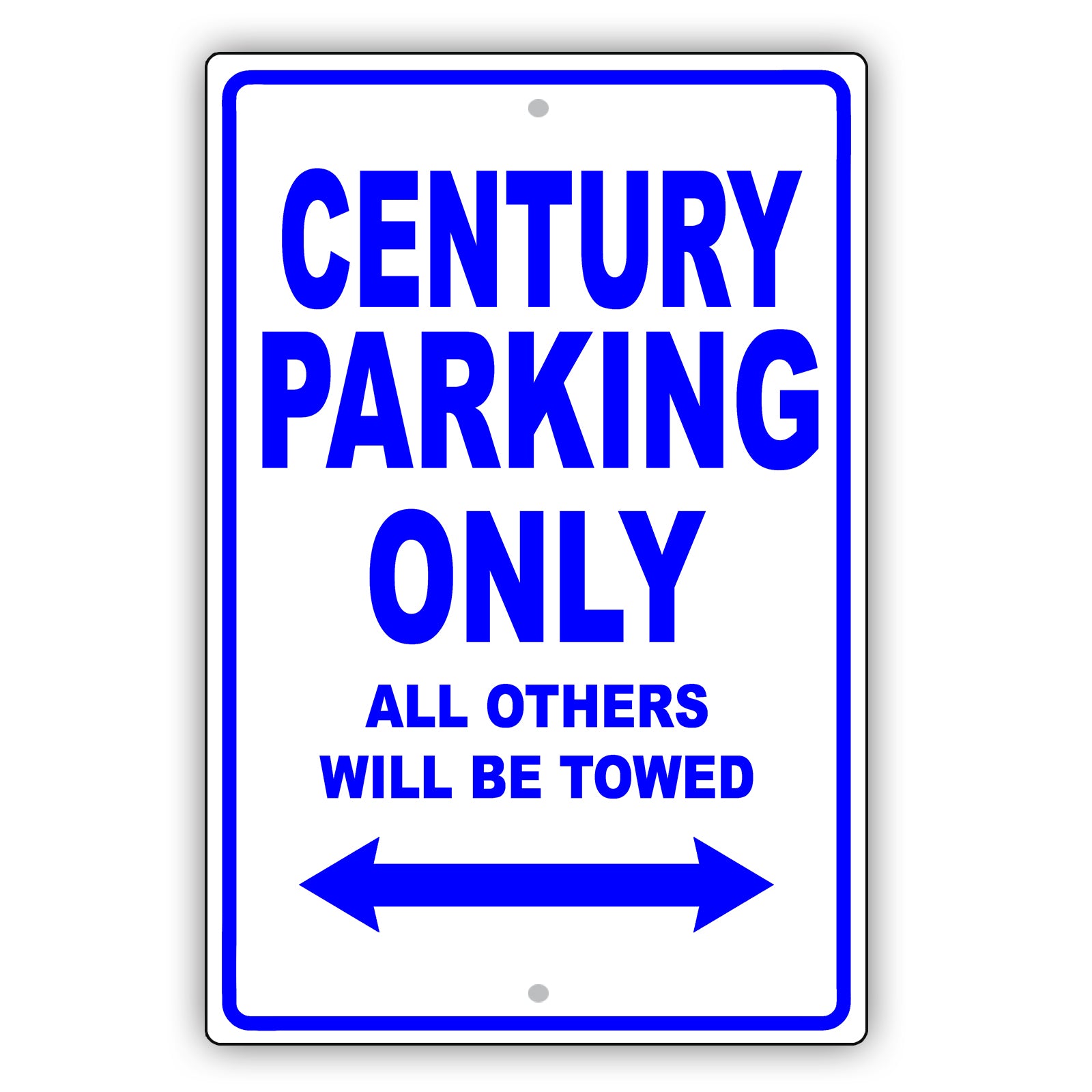 Buick Century Parking Only All Others Will Be Towed Aluminum Decor Garage Sign