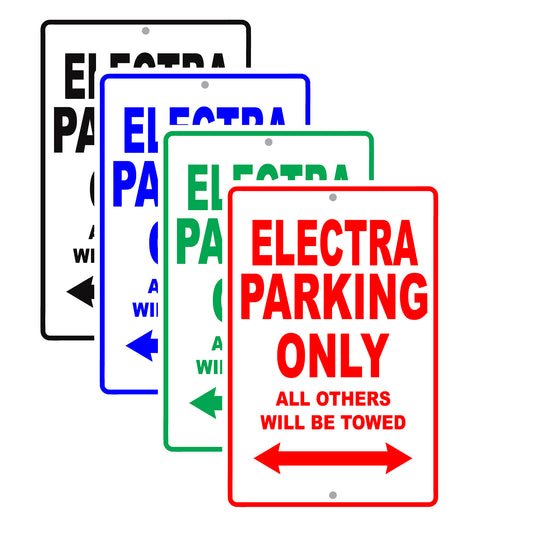 Buick Electra Parking Only All Others Will Be Towed Aluminum Decor Garage Sign