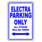 Buick Electra Parking Only All Others Will Be Towed Aluminum Decor Garage Sign
