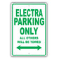 Buick Electra Parking Only All Others Will Be Towed Aluminum Decor Garage Sign