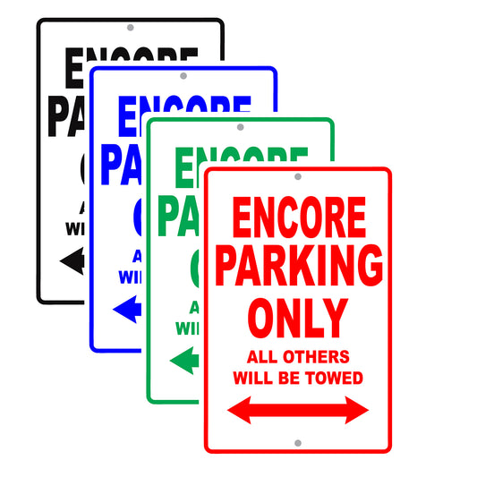 Buick Encore Parking Only All Others Will Be Towed Aluminum Decor Garage Sign